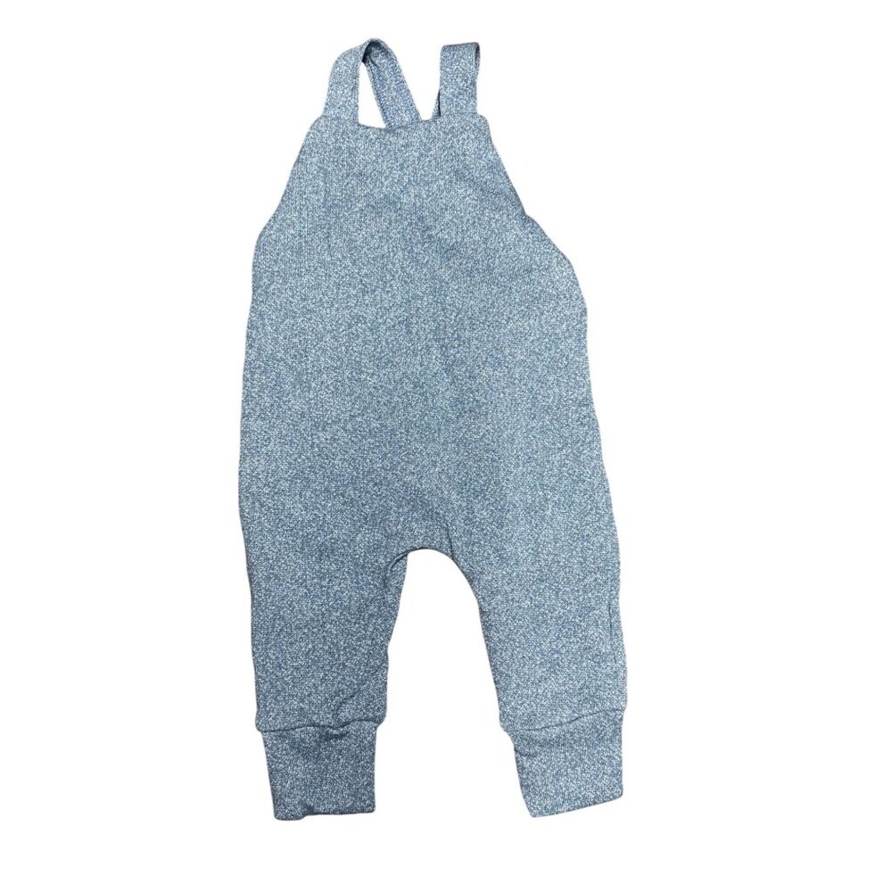 NEW Little Wedgies Earth Blue Farmer Romper 6-12 months